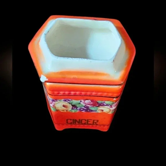 Vintage Czechoslovakia Porcelain Kitchen Canisters - 6 Small / 6 Large / 1 Salt  - Picture 10 of 16